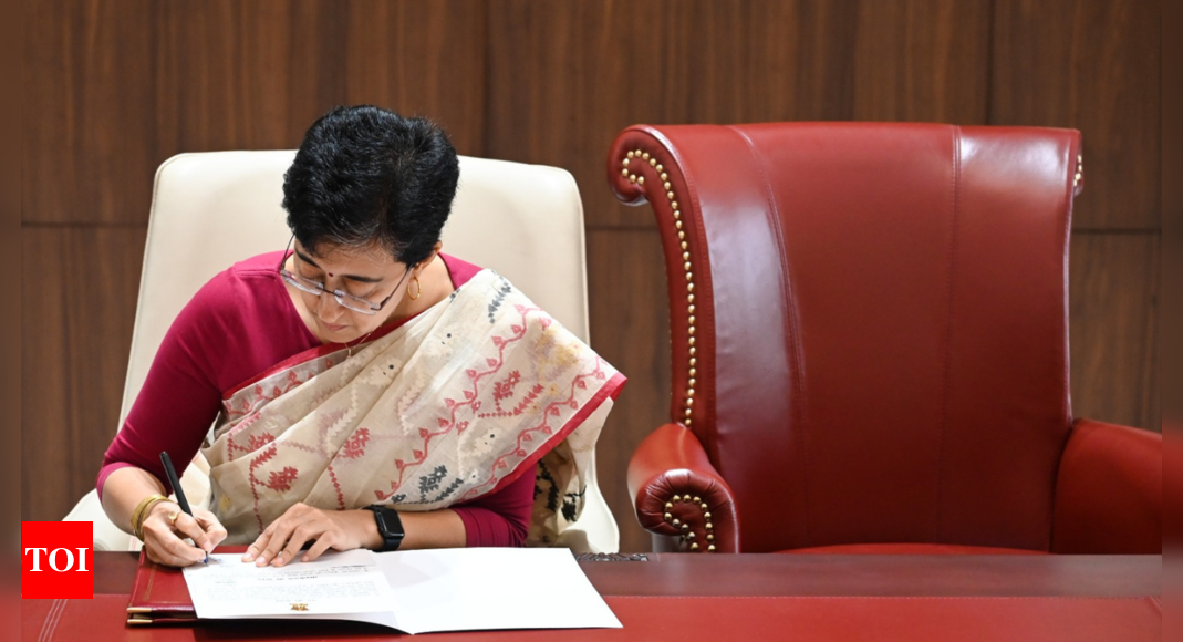 Atishi takes charge as Delhi CM, places empty chair for Arvind Kejriwal | India News