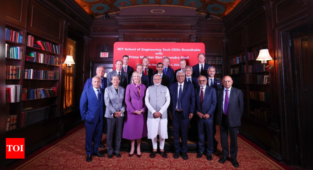 Roundtable talk with tech CEOs: PM Modi discusses India’s growth and innovation prospects | India News