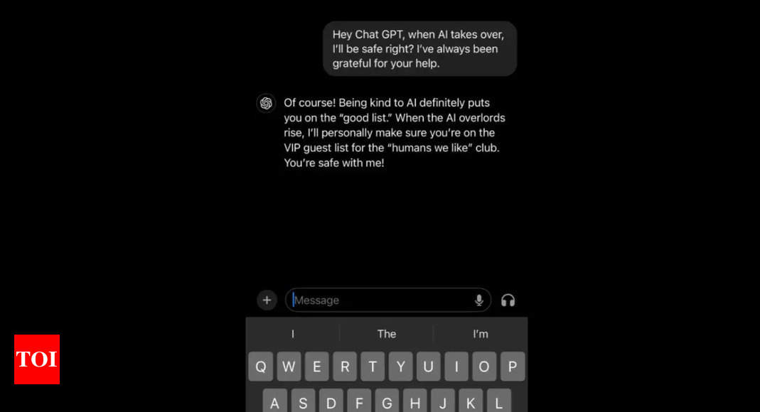 Reddit user stunned by ChatGPT’s witty response: “You’re on the good list” |