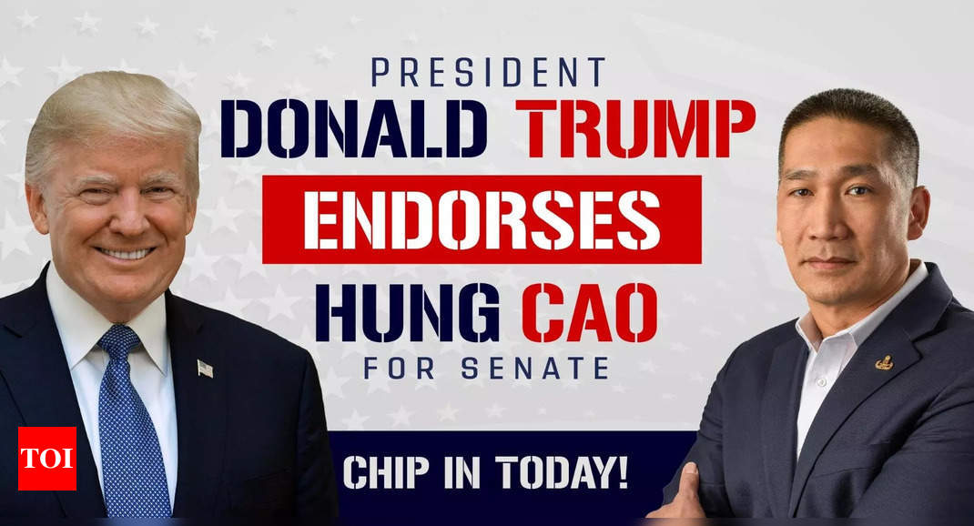 US Presidential Election 2024: Hung Cao: Trump-backed Vietnam immigrant looking to flip US senate and beat Hillary VEEP | World News