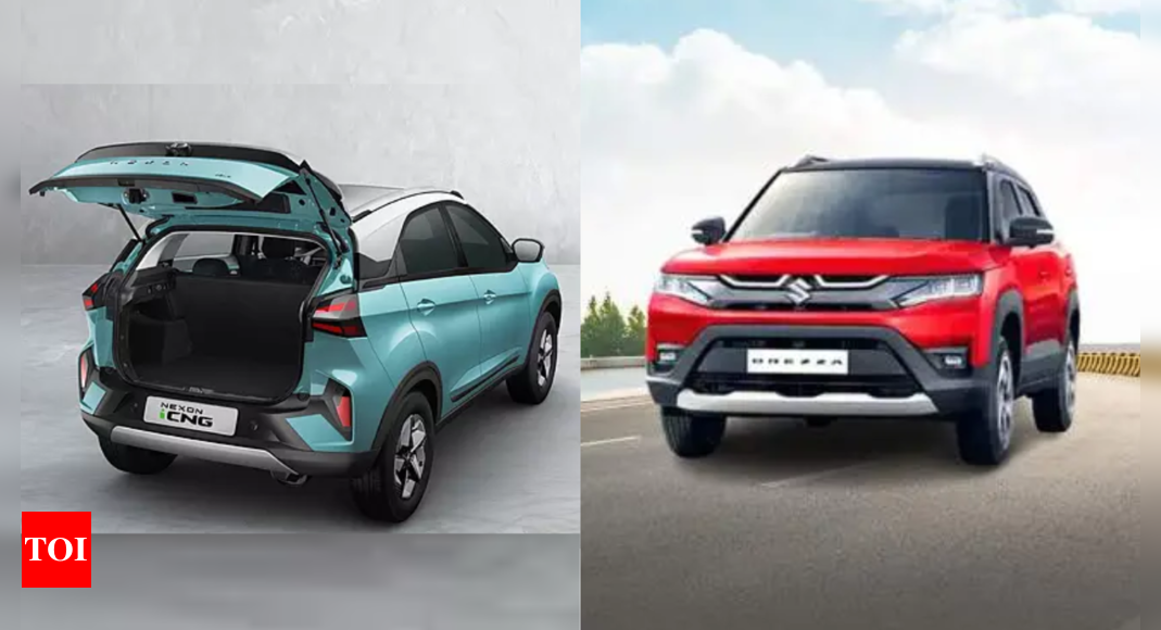 Maruti Suzuki Brezza CNG vs Tata Nexon CNG: Fuel efficiency, boot space, price, features compared