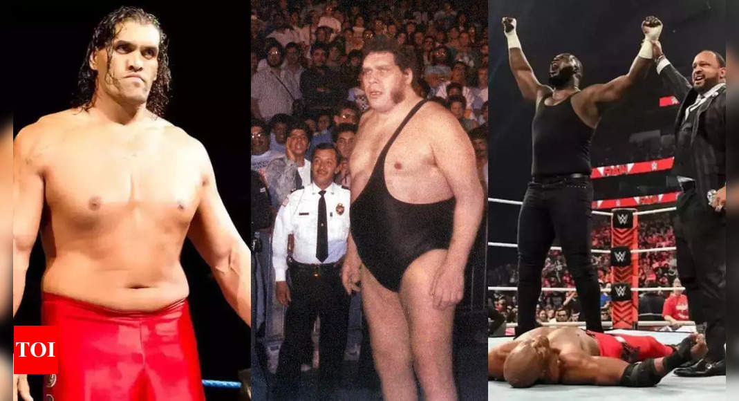 Top 5 WWE’s tallest wrestlers from Giant Gonzalez and The Great Khali to Andre the giant, Omos and Giant Silva | WWE News