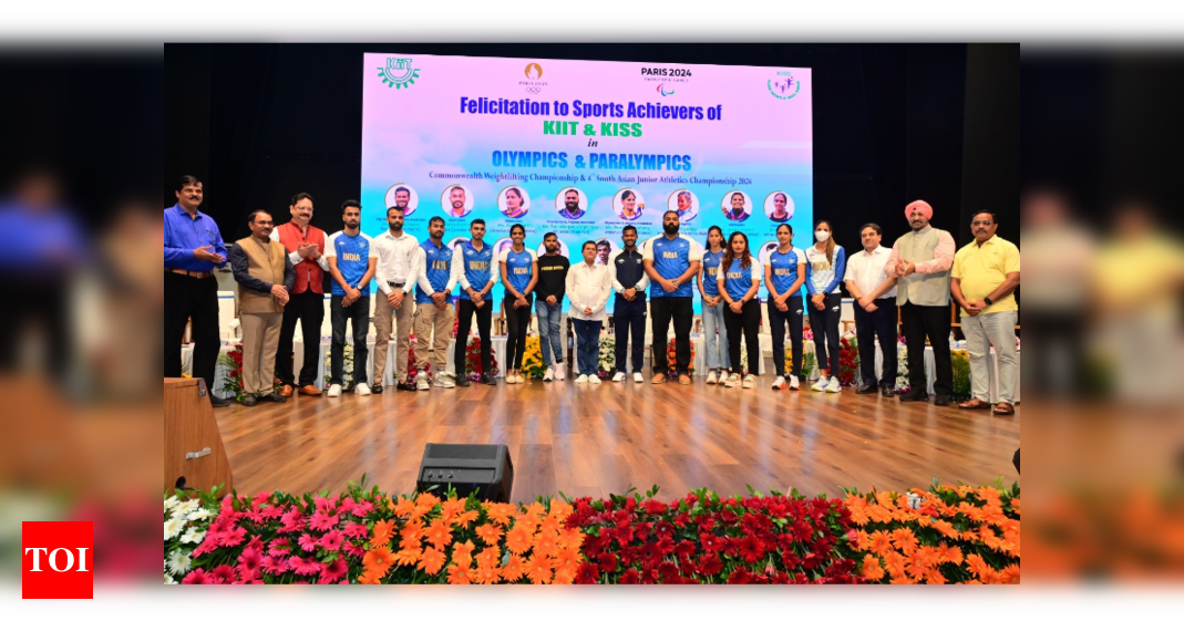 Seventeen KIIT Athletics Who Participated in Paris Olympics & Paralympics Felicitated By Varsity