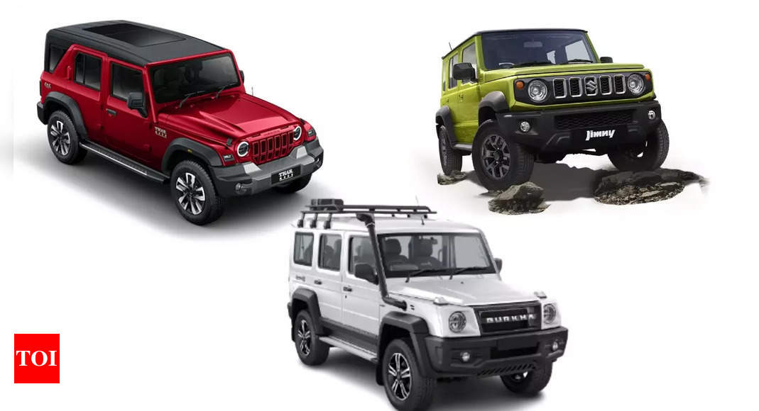 Mahindra Thar Roxx vs Maruti Jimny vs Force Gurkha: Engine specs, price comparison