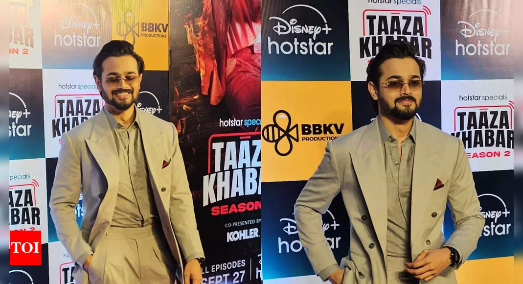 ‘Taaza Khabar 2’ screening: Bhuvan Bam makes a stylish entry at the event | Hindi Movie News